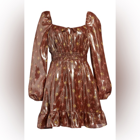 PAIGE “Noah” bronze dust dress. Size Small. NWT - Picture 4 of 15